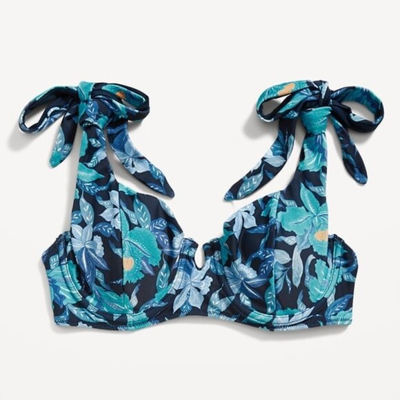 NEW Plus Size 4X Old Navy Womens Swimsuit Bikini Set Floral High Waist Bottoms - Picture 4 of 9